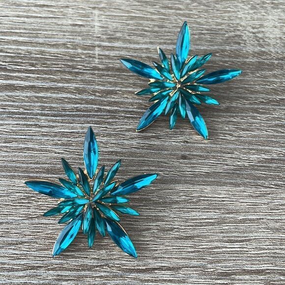 Bohemian blue star earring N50 - Picture 2 of 5